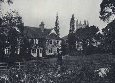 Canon Kingsley ve Evi, Eversley Rectory, Hampshire (s/b fotoğraf) by English Photographer