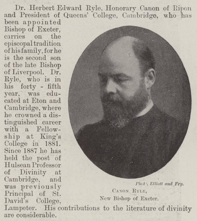 Canon Ryle, Exeter