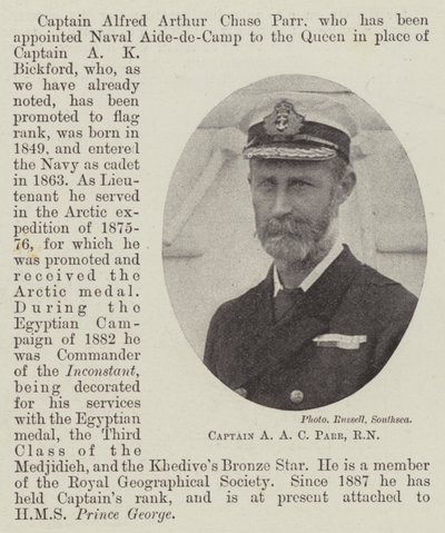 Kaptan AC Parr, RN by English Photographer