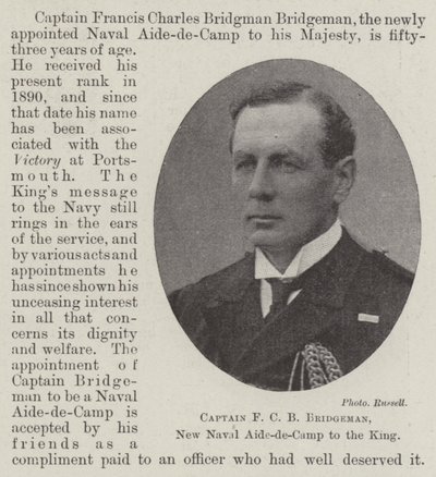 Kaptan F C B Bridgeman, Kral