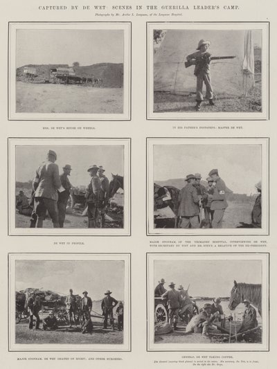 De Wet tarafından çekilen, Gerilla Liderleri Kampından Sahneler by English Photographer