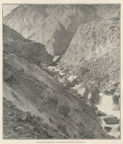 Isfairam Çağlayanı, Ferghana, Rus Türkistanı by English Photographer