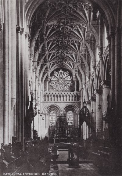Katedral İç Oxford by English Photographer
