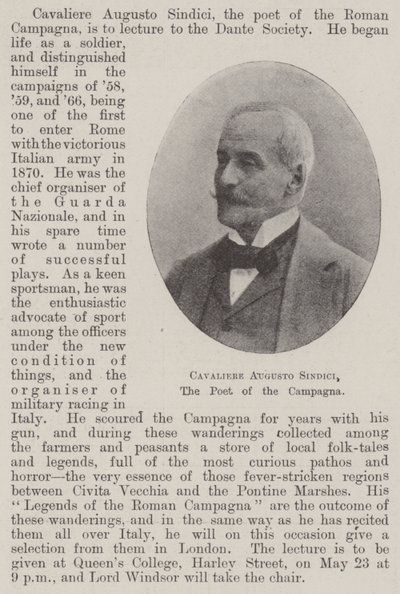 Şövalye Augustus Sindici, Campagna Şairi by English Photographer