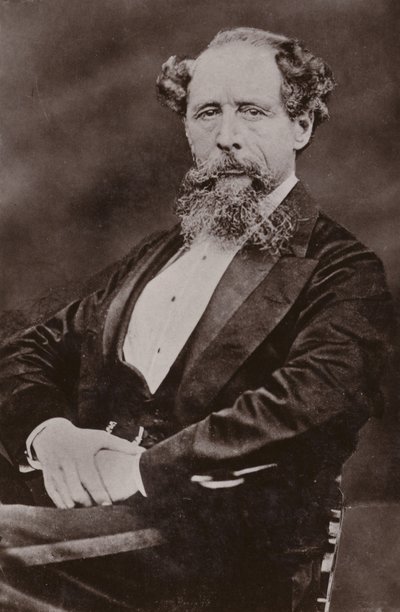 Charles Dickens (1812-1870), İngiliz romancı by English Photographer