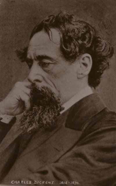 Charles Dickens (1812-1870), İngiliz romancı by English Photographer