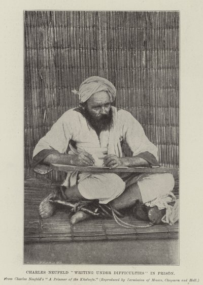 Charles Neufeld Hapishanedeki Zorluklar altında yazıyor by English Photographer