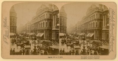 Cheapside, Londra; stereoskopik görüntü by English Photographer