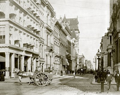Chestnut Street, Philadelphia (s/b fotoğraf) by English Photographer