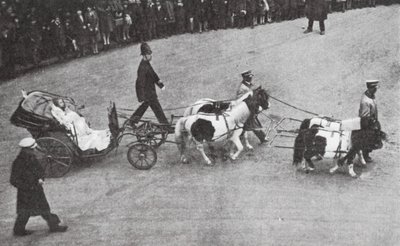Cinderella#39;nın koçu, Lord Mayor#39;s Show, Londra (s/b fotoğraf) by English Photographer