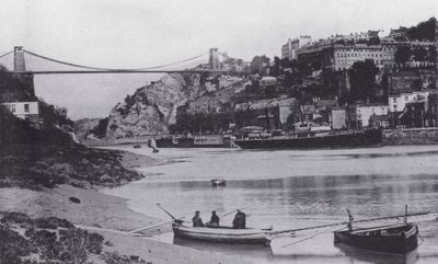 Clifton ve Asma Köprü (s/b fotoğraf) by English Photographer