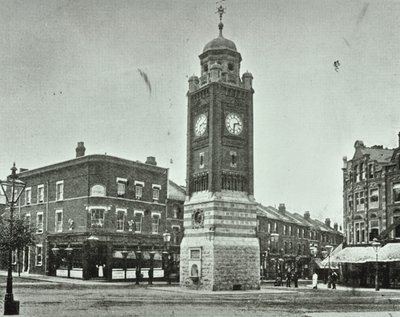 Saat Kulesi, Broadway, Crouch End, 1890 by English Photographer