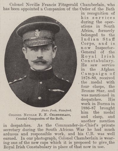 Albay Neville FF Chamberlain, Bath Companion