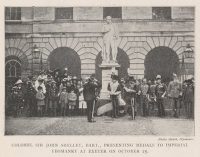Albay Sir John Shelley, Baronet, 25 Ekim