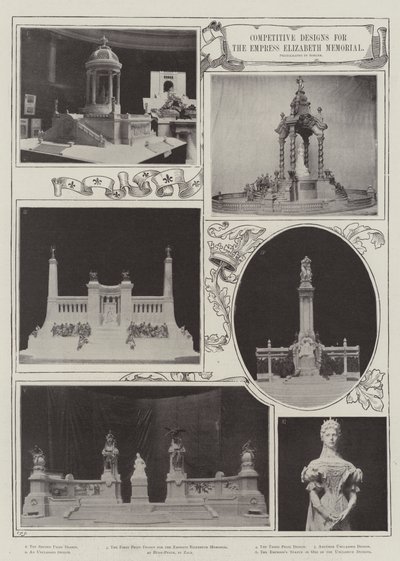 İmparatoriçe Elizabeth Anıtı için Rekabetçi Tasarımlar by English Photographer
