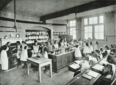 Aşçılık Sınıfı, 1896 by English Photographer