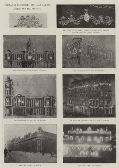 Taç Giyme Süslemeleri ve Aydınlatmalar, Londra ve İller by English Photographer