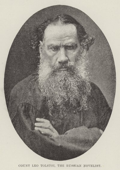 Rus Romancı Kont Leo Tolstoy by English Photographer