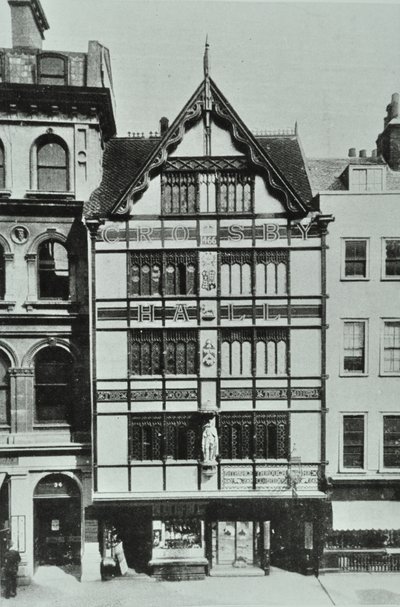 Crosby Hall, Bishopsgate, Londra, 1890 by English Photographer