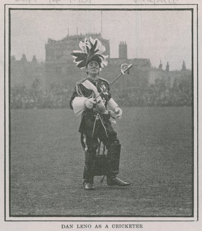 Bir kriket oyuncusu olarak Dan Leno by English Photographer