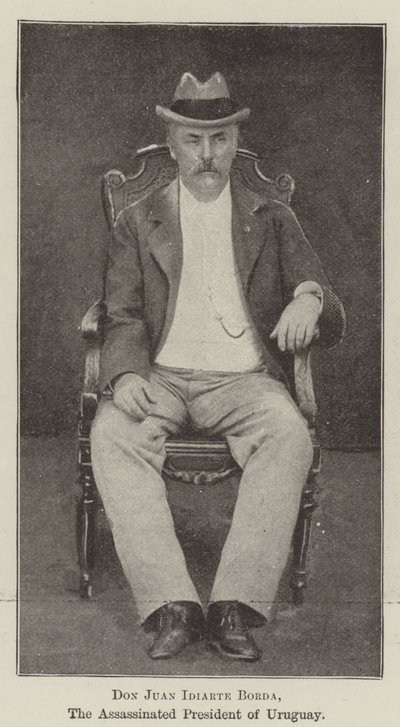 Uruguay Devlet Başkanı Don Juan Idiarte Borda by English Photographer