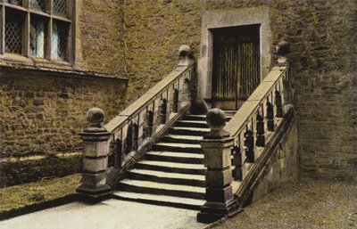 Dorothy Vernons Basamaklar ve Kapı, Haddon Salonu by English Photographer