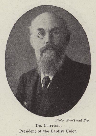 Dr Clifford, Baptist Birliği Başkanı by English Photographer