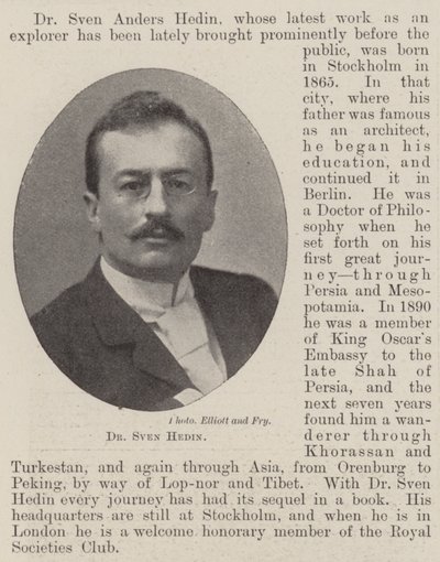 Dr. Sven Hedin by English Photographer
