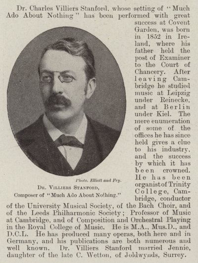 Dr Villiers Stanford, Much Ado About Nothing