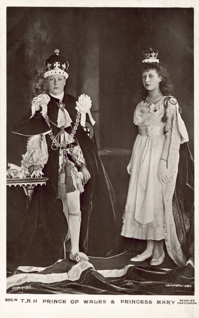 Edward, Galler Prensi ve Mary, Prenses Kraliyet by English Photographer