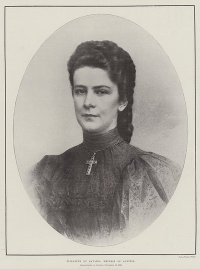 Bavyera Elizabeth, Avusturya İmparatoriçesi by English Photographer