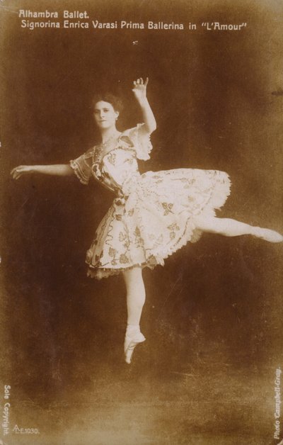 Enrica Varasi, baş balerin L "Amour at Alhambra Ballet, Londra by English Photographer