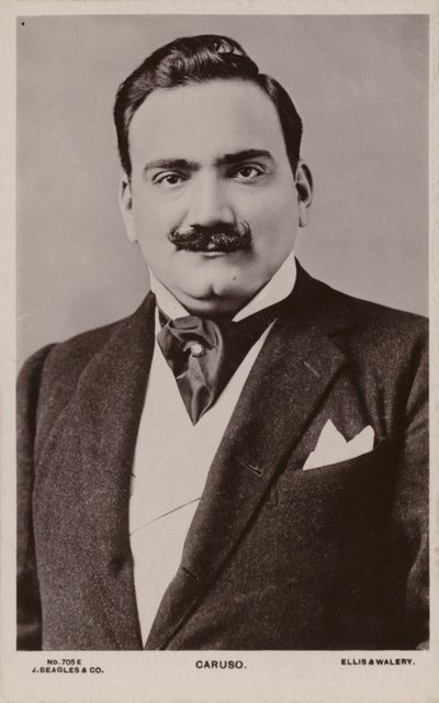 Enrico Caruso, İtalyan tenor (1873-1921) by English Photographer