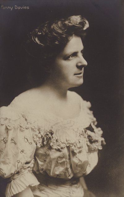 Fanny Davies, İngiliz piyanist by English Photographer