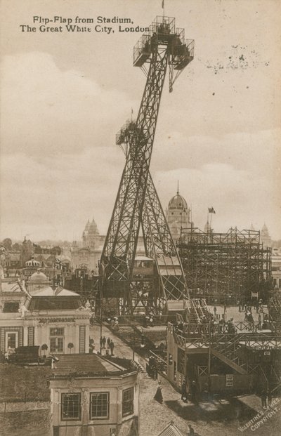 Stadyumdan Flip-Flap, The Great White City, Londra by English Photographer