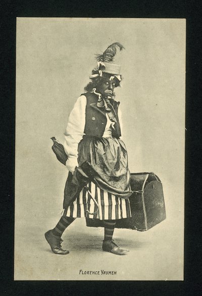 Florence Yaymen, İngiliz müzikhol komedyeni ve dansçısı (b/w fotoğraf) by English Photographer