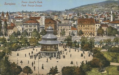 Franz Josef Parkı, Saraybosna (renkli fotoğraf) by English Photographer