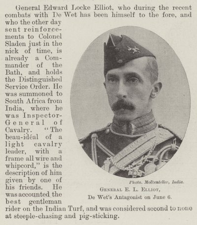 General EL Elliot, De Wets Antagonist 6 Haziran