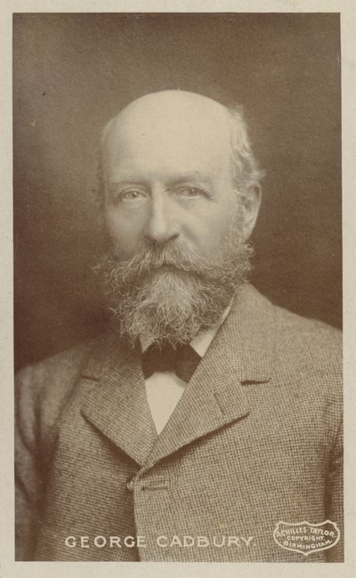 George Cadbury (1839-1922), İngiliz çikolata üreticisi ve sosyal konularda kampanya yürütücüsü by English Photographer