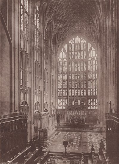 Gloucester: The Cathedral, Choir East (s/b fotoğraf) by English Photographer