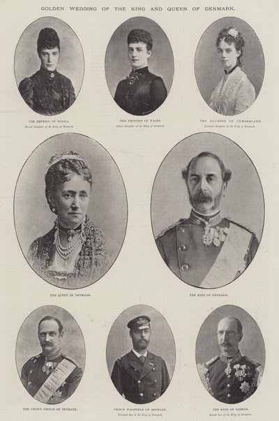 Danimarka Kralı ve Kraliçesinin Altın Düğünü by English Photographer
