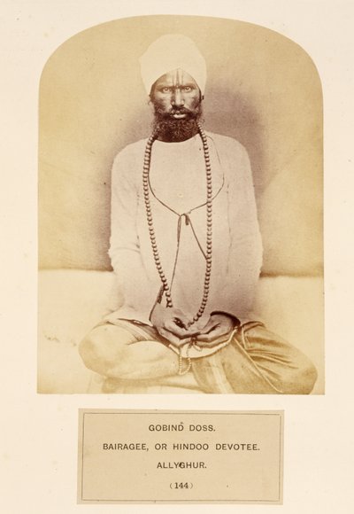 Govind Doss, Bairagee veya Hindoo Devotee, Allyghur, The People of India