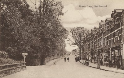 Green Lane, Northwood, Londra yakınlarında (s/b fotoğraf) by English Photographer