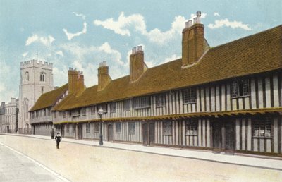 Lonca Şapeli, Gramer Okulu ve Sadaka Evleri, Stratford-on-Avon by English Photographer