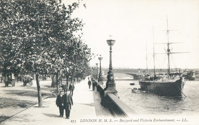 HMS Buzzard, Victoria Embankment