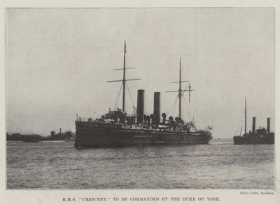 HMS Crescent, York Dükü tarafından komuta edilecek by English Photographer