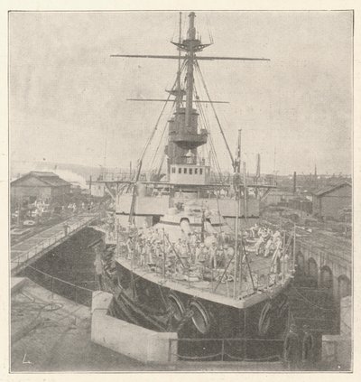Battenberg Prensi Louis tarafından yaptırılan HMS Implacable by English Photographer