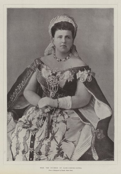 SAİK Saxe-Coburg-Gotha Düşesi by English Photographer
