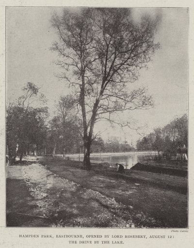 Hampden Park, Eastbourne, Lord Rosebery tarafından açıldı, 12 Ağustos, Drive by the Lake by English Photographer