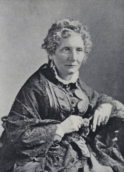 Harriet Beecher Stowe (s/b fotoğraf) by English Photographer